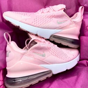 Pink Crystallised Nike Air 270 Trainers